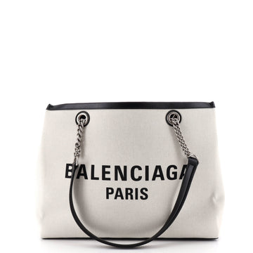 Balenciaga Duty Free Tote Printed Canvas Medium
