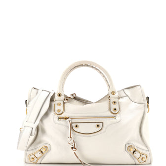 Balenciaga City Classic Metallic Edge Bag Leather Medium