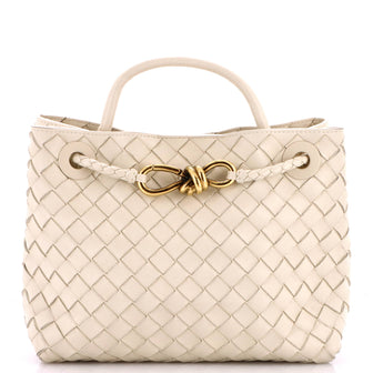 Bottega Veneta Andiamo Top Handle Bag Intrecciato Nappa Small