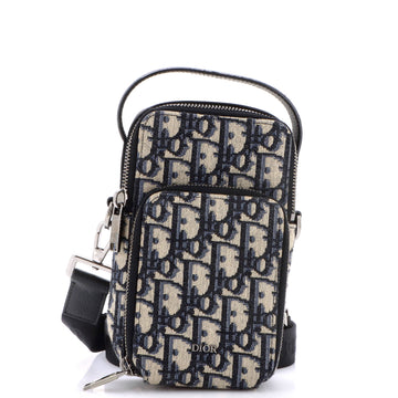 Christian Dior Rider Crossbody Pouch Oblique Canvas Micro