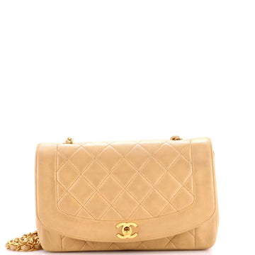 Chanel Vintage Diana Flap Bag Quilted Lambskin Medium