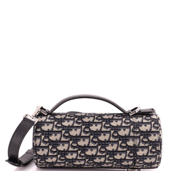 Christian Dior Vertical Roller Messenger Bag Oblique Canvas