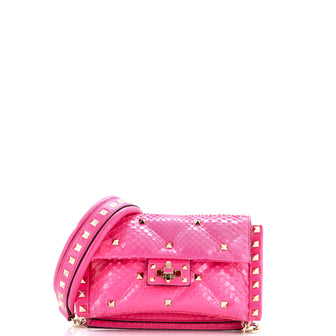 Valentino Garavani Candystud Crossbody Bag Python Mini