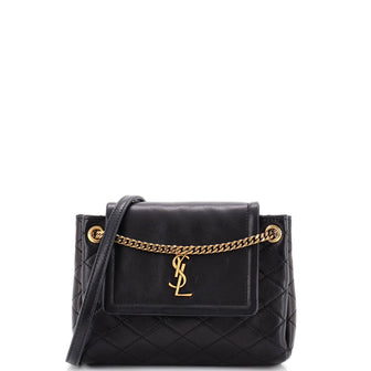 Saint Laurent Nolita Satchel Quilted Leather Mini