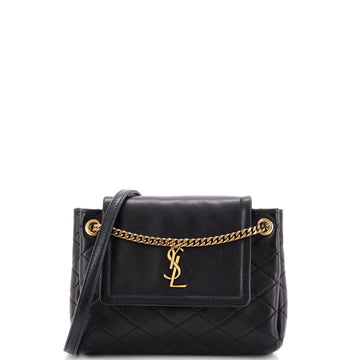 Saint Laurent Nolita Satchel Quilted Leather Mini