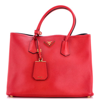 Prada Cuir Double Tote Saffiano Leather Medium