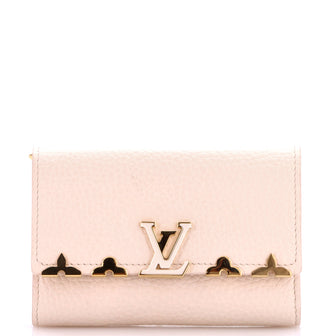 Louis Vuitton Capucines Wallet Leather with Embellished Detail Compact