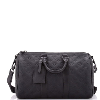 Louis Vuitton Keepall Bandouliere Bag Monogram Taurillon Leather 35