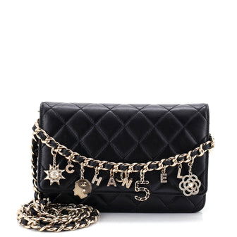 Chanel Coco Charms Wallet on Chain Quilted Lambskin