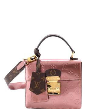 Louis Vuitton Spring Street NM Handbag Monogram Vernis with Monogram Canvas