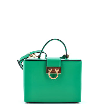 Salvatore Ferragamo Trifolio Box Top Handle Bag Leather Mini