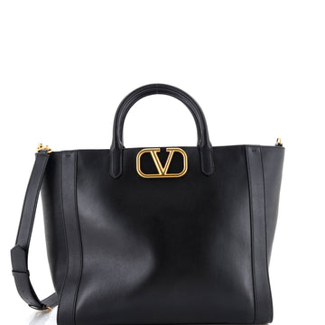 Valentino Garavani VLogo Convertible Shopper Tote Leather Large