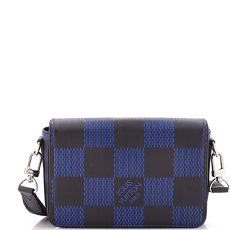 Louis Vuitton Studio Messenger Bag Limited Edition Damier Graphite 3D