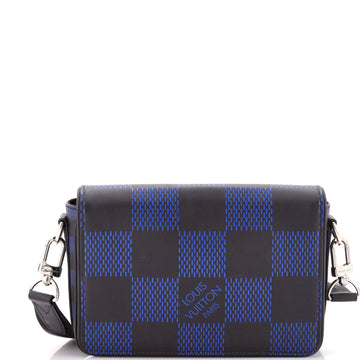 Louis Vuitton Studio Messenger Bag Limited Edition Damier Graphite 3D