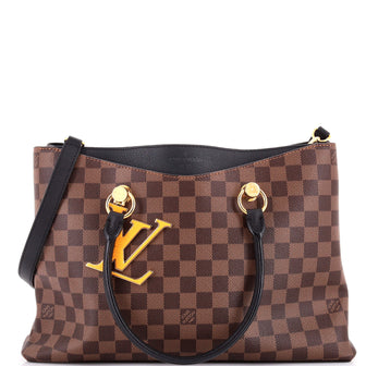 Louis Vuitton LV Riverside Handbag Damier with Leather