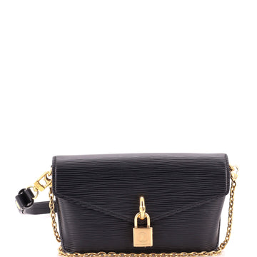Louis Vuitton Padlock on Strap Handbag Epi Leather