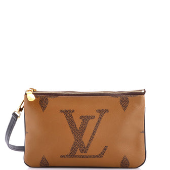 Louis Vuitton Double Zip Pochette Reverse Monogram Giant