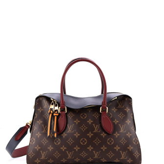 Louis Vuitton Tuileries Handbag Monogram Canvas with Leather