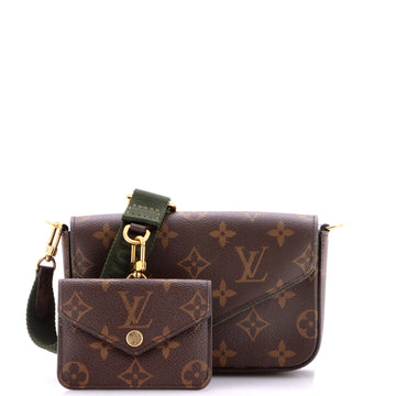 Louis Vuitton Felicie Strap & Go Handbag Monogram Canvas