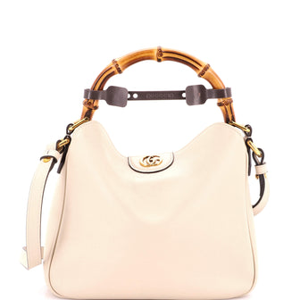 Gucci Diana NM Bamboo Shoulder Bag Leather Small
