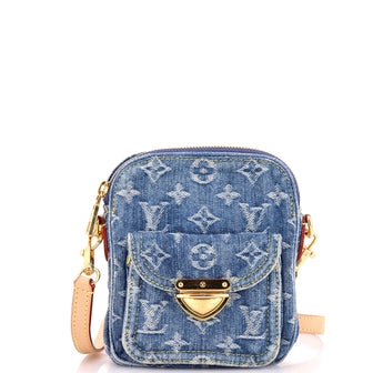 Louis Vuitton Fairfax Pochette Crossbody Bag LV Remix Monogram Denim