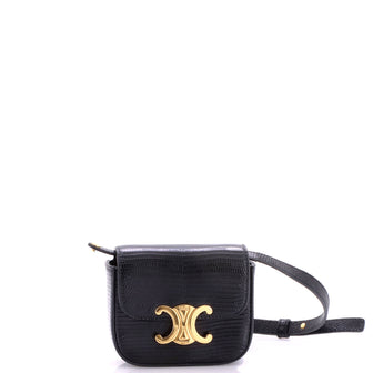 Celine Claude Shoulder Bag Lizard Mini