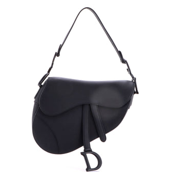 Christian Dior Ultra Matte Saddle Handbag Leather Medium