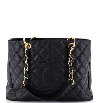 Chanel Grand Shopping Tote Quilted Caviar