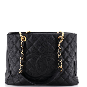 Chanel Grand Shopping Tote Quilted Caviar