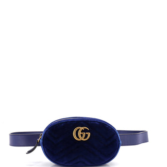 Gucci GG Marmont Belt Bag Matelasse Velvet