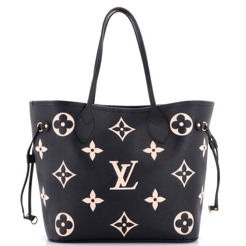 Louis Vuitton Neverfull NM Tote Bicolor Monogram Empreinte Giant MM