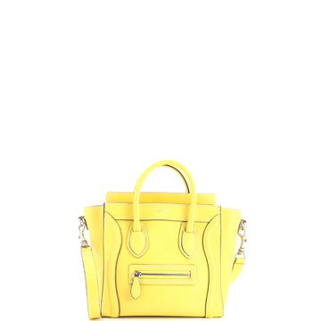 Celine Luggage Bag Grainy Leather Nano