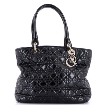 Christian Dior Lady Dior Soft Tote Cannage Quilt Patent Large
