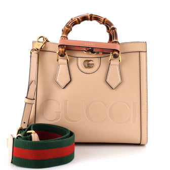 Gucci Diana NM Bamboo Handle Tote Leather Small