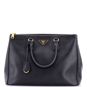 Prada Double Zip Lux Tote Saffiano Leather Large