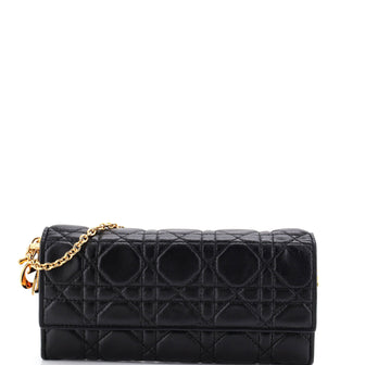 Christian Dior Lady Dior Croisiere Chain Wallet Cannage Quilt Lambskin