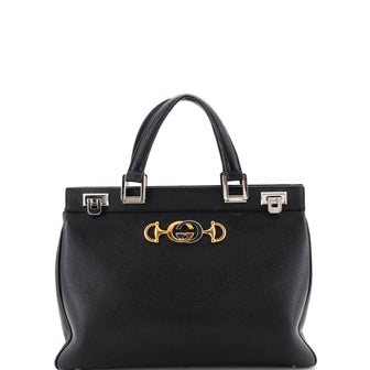 Gucci Zumi Top Handle Bag Leather Medium