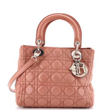 Christian Dior Lady Dior Bag Cannage Quilt Lambskin Medium
