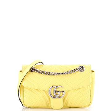 Gucci GG Marmont Flap Bag Matelasse Leather Small