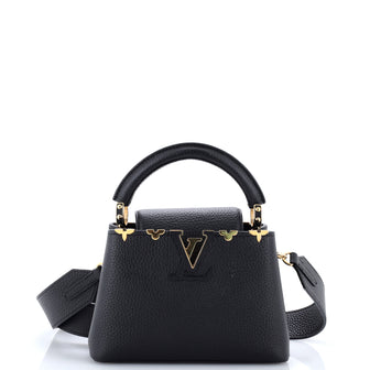Louis Vuitton Capucines Bag Leather with Embellished Detail Mini