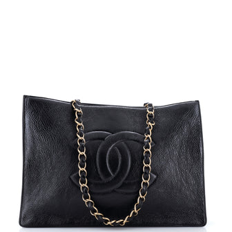 Chanel Timeless CC Chain Shopping Tote Shiny Aged Calfskin Large