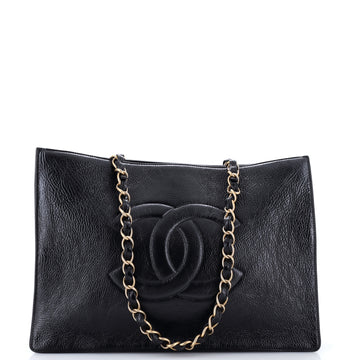 Chanel Timeless CC Chain Shopping Tote Shiny Aged Calfskin Large