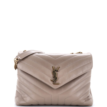 Saint Laurent Loulou Shoulder Bag Matelasse Chevron Leather Medium
