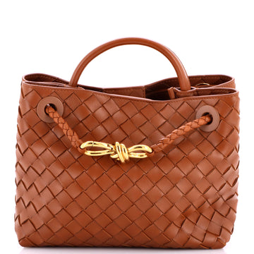 Bottega Veneta Andiamo Top Handle Bag Intrecciato Nappa Small