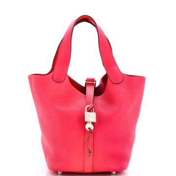 Hermes Picotin Lock Bag Tricolor Clemence PM
