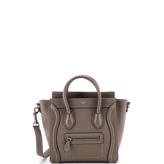 Celine Luggage Bag Grainy Leather Nano