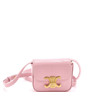 Celine Claude Shoulder Bag Lizard Mini