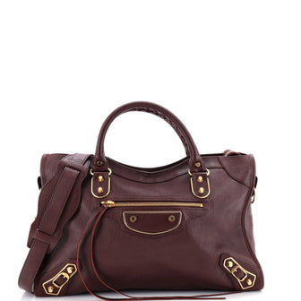 Balenciaga City Classic Metallic Edge Bag Leather Medium
