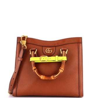 Gucci Diana NM Bamboo Handle Tote Leather Small