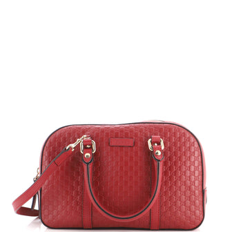 Gucci Convertible Top Handle Crossbody Bag Microguccissima Leather Small